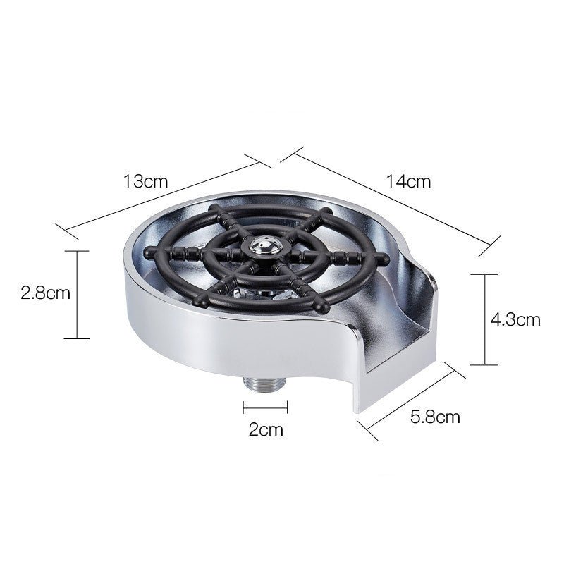 Bar Counter Cup Washer Sink High - pressure Spray Automatic Faucet Coffee Pitcher Wash Cup Tool Kitchen - Expo GWhite0