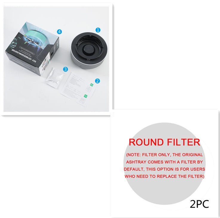 Smoke Removal Air Purification Ashtray Anion Purification Practical Automatic Purifier Ashtray Portable Gadgets For Car Ashtray - Expo GSet10