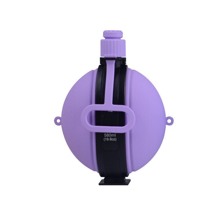 Outdoor Military Water Bottle Silicone Large Capacity Folding Water Kettle Hiking Camping Leak Proof Tour Water Bottle - Expo GPurpleDrinkware