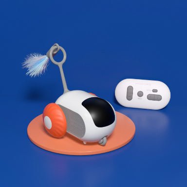 Remote Control Interactive Cat Car Toy USB Charging Chasing Automatic Self - moving Remote Smart Control Car Interactive Cat Toy Pet Products - Expo GOrange sports car2.USB0