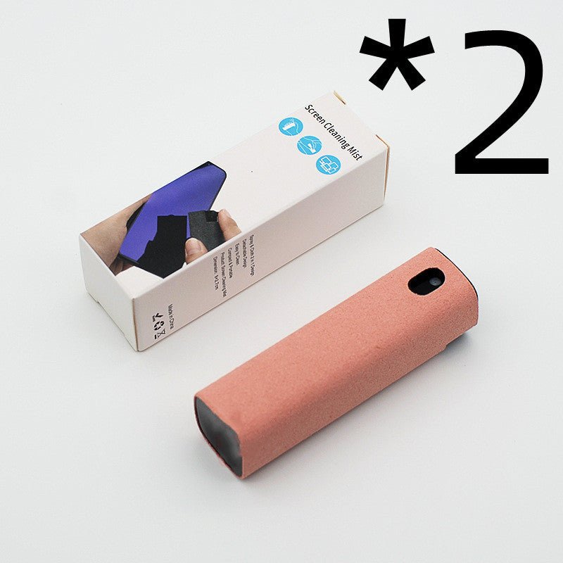 Mobile Phone Screen Cleaner Artifact Storage Integrated Mobile Phone Portable Computer Screen Cleaner Set - Expo G2pcs PinkWithout shell0