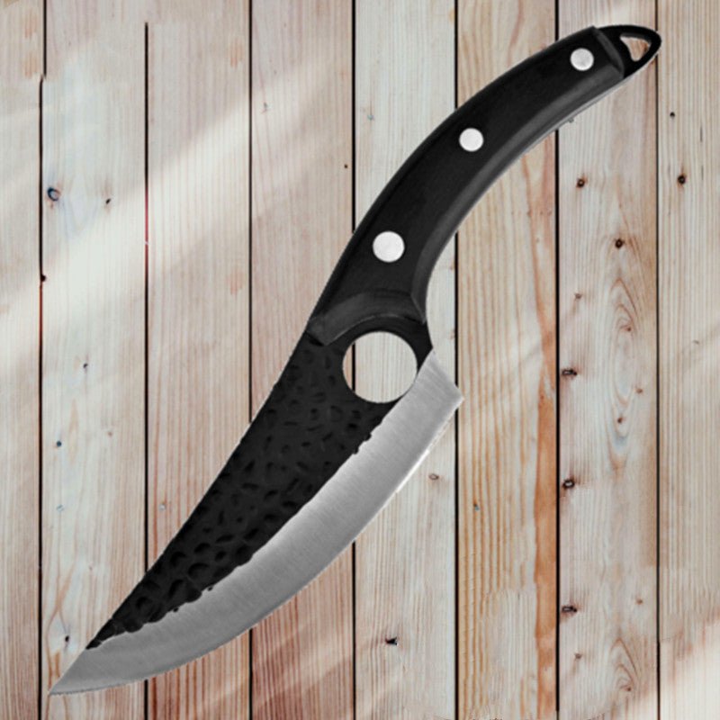 Slaughter Cutting Meat Boning Small Scimitar Special Skinning Killing Pigs Butcher - Expo GSheathBlack BrownQ3setLeather cover Knife