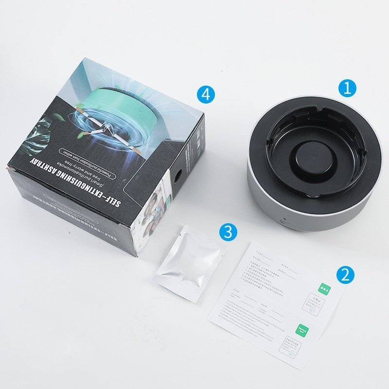 Smoke Removal Air Purification Ashtray Anion Purification Practical Automatic Purifier Ashtray Portable Gadgets For Car Ashtray - Expo GGray0