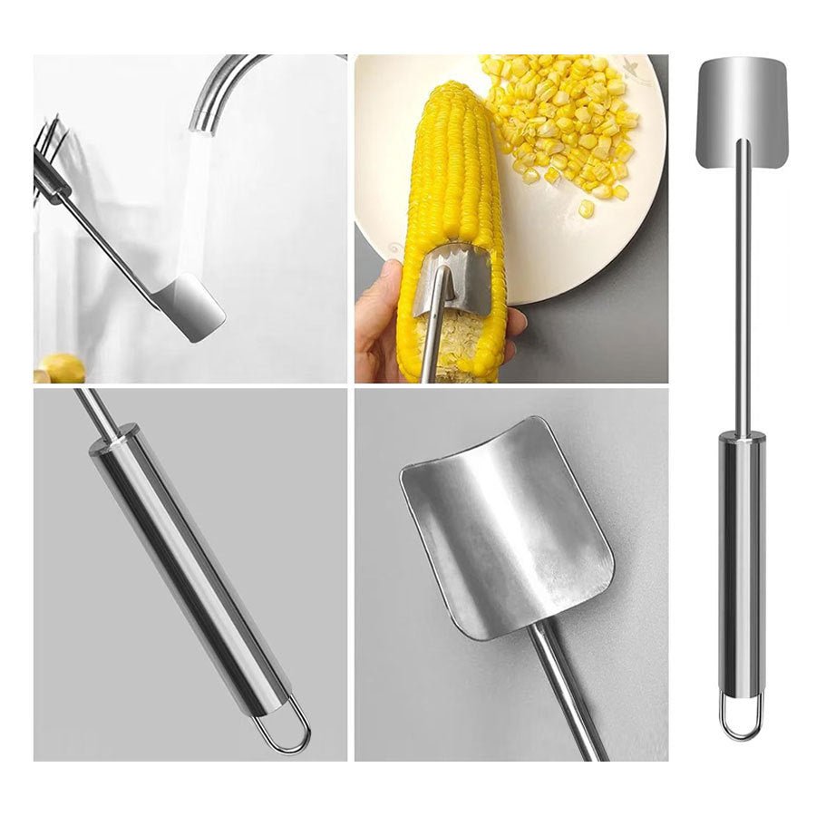 Stainless Steel Household Kitchen Multi - functional Corn Shovel - Expo GCorn Shovel OPP Bag0