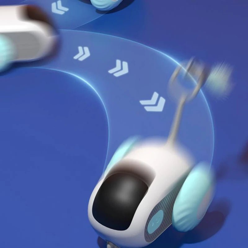 Remote Control Interactive Cat Car Toy USB Charging Chasing Automatic Self - moving Remote Smart Control Car Interactive Cat Toy Pet Products - Expo GBlue Running CarUSB0