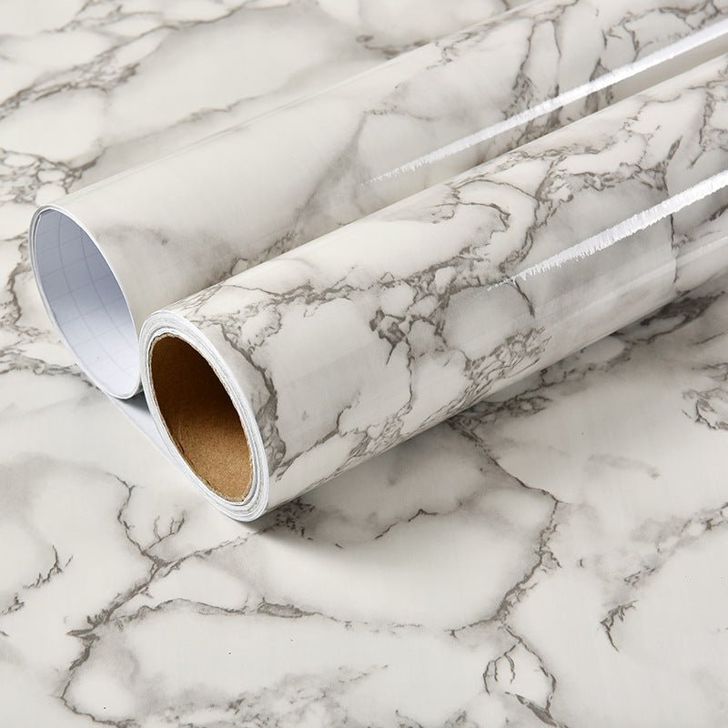 Imitation Marble Pattern Waterproof And High Temperature Resistant Kitchen Furniture Renovation Wallpaper - Expo GGrey60x1000CM0