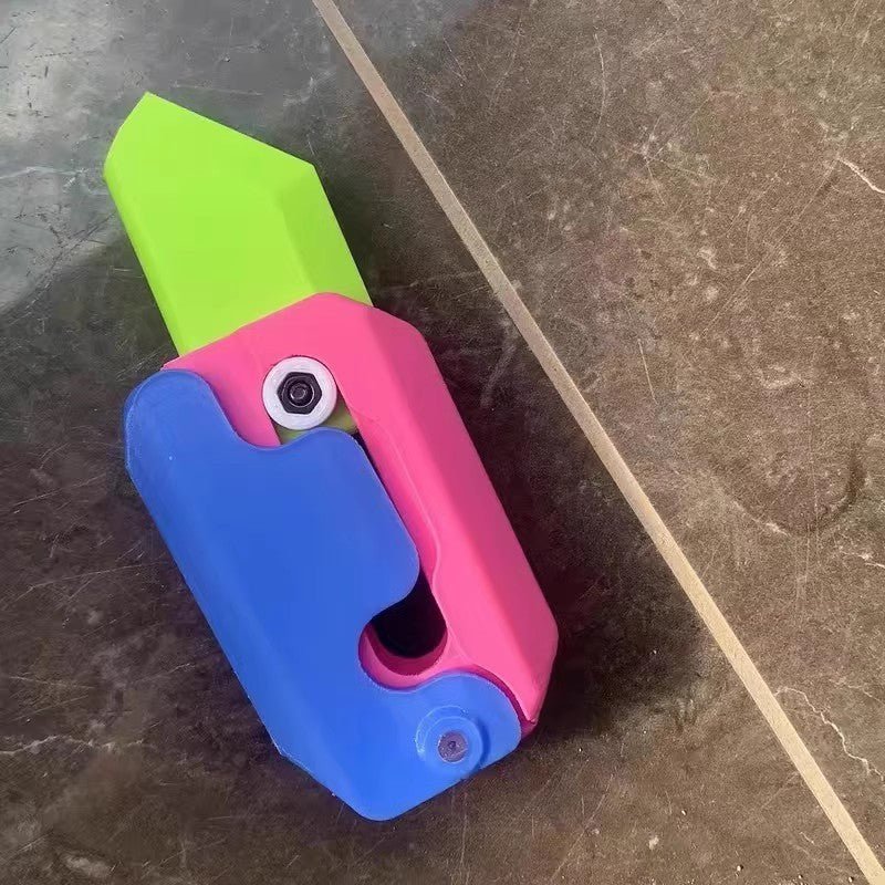 3D Printing Gravity Cub Jumping Small Radish Knife Mini Model Student Prize Pendant Decompression Toy For Children Gift - Expo GOrange Purple Green0
