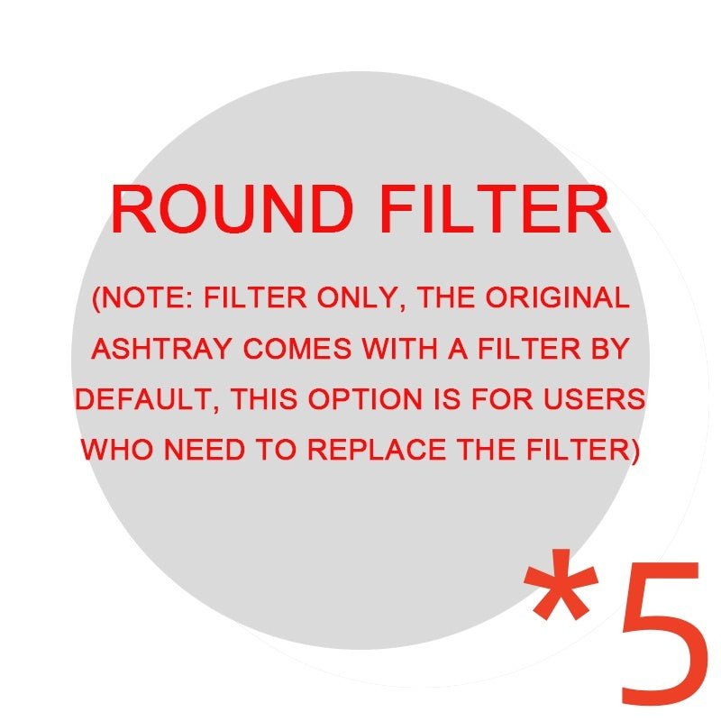 Smoke Removal Air Purification Ashtray Anion Purification Practical Automatic Purifier Ashtray Portable Gadgets For Car Ashtray - Expo GRound filter 5pcs0
