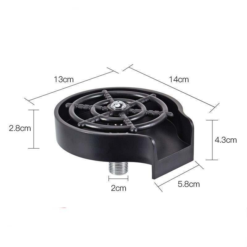 Bar Counter Cup Washer Sink High - pressure Spray Automatic Faucet Coffee Pitcher Wash Cup Tool Kitchen - Expo GBlack0