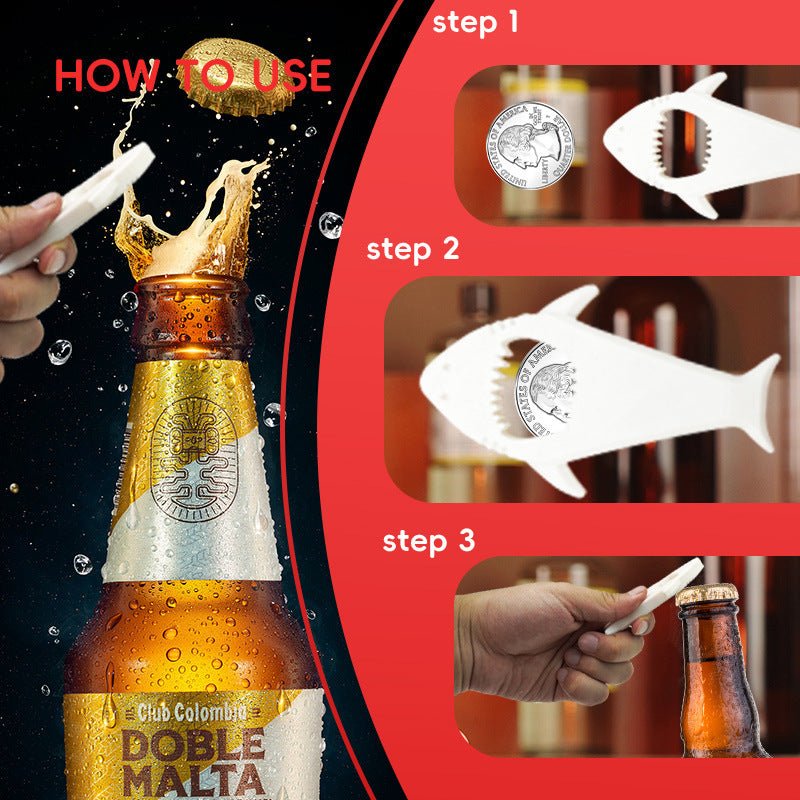 Cartoon Shark Bottle Opener Beer Screwdriver - Expo GShark Bottle Opener0