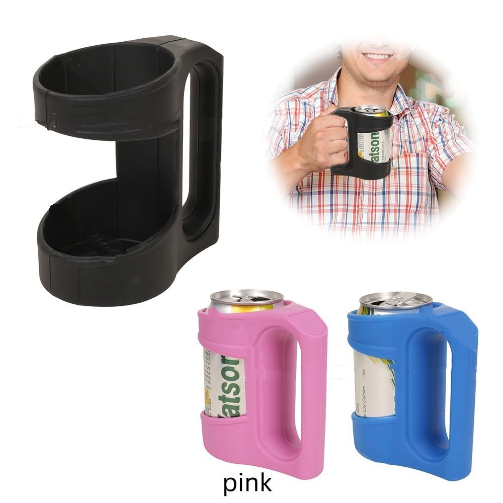 Cans Ultra - thin Can Holder Silicone Cup Holder With Handle - Expo GPinkDrinkware