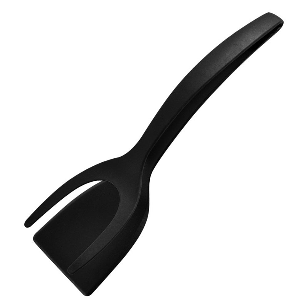2 In 1 Grip And Flip Tongs Egg Spatula Tongs Clamp Pancake Fried Egg French Toast Omelet Overturned Kitchen Accessories - Expo GBlack0
