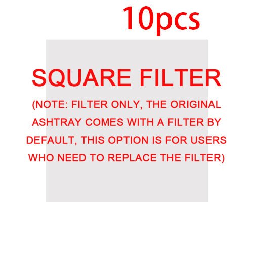 Smoke Removal Air Purification Ashtray Anion Purification Practical Automatic Purifier Ashtray Portable Gadgets For Car Ashtray - Expo GSquare filter 10pcs0