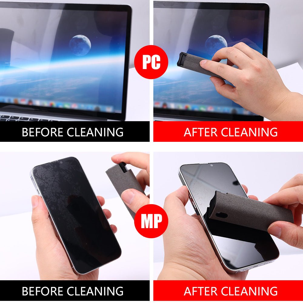 Mobile Phone Screen Cleaner Artifact Storage Integrated Mobile Phone Portable Computer Screen Cleaner Set - Expo GBlackWithout shell0