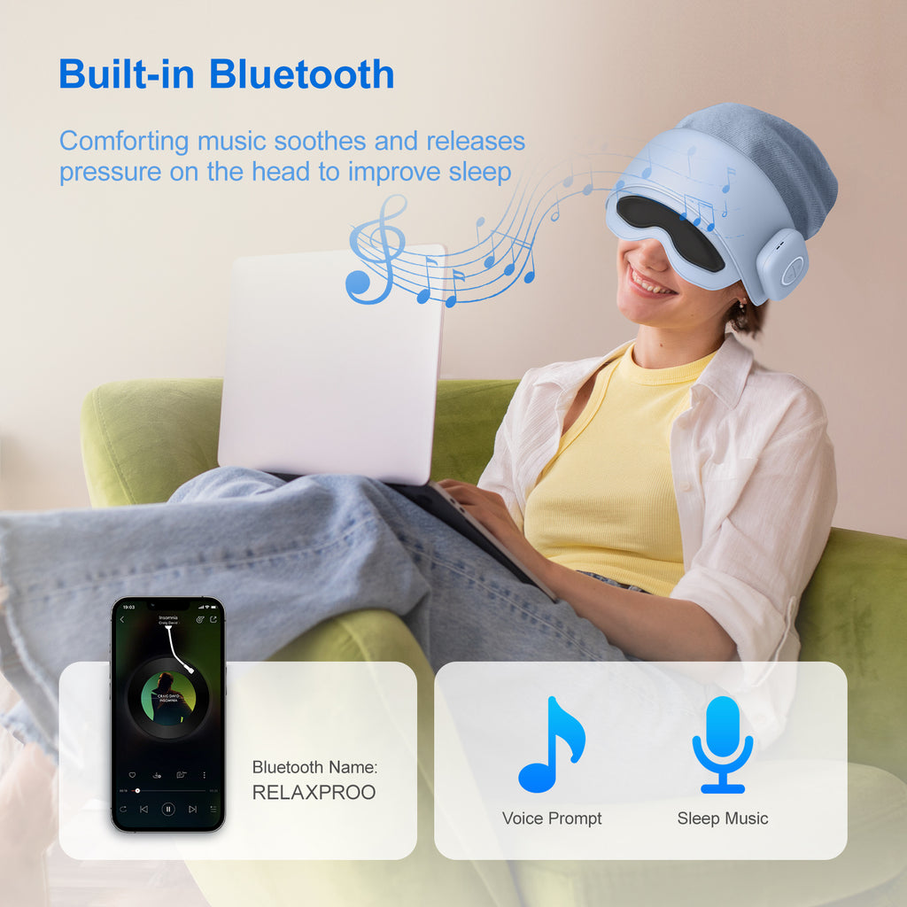 2025 Best-Selling Smart Head Massager With Eye Relief & Heating Function