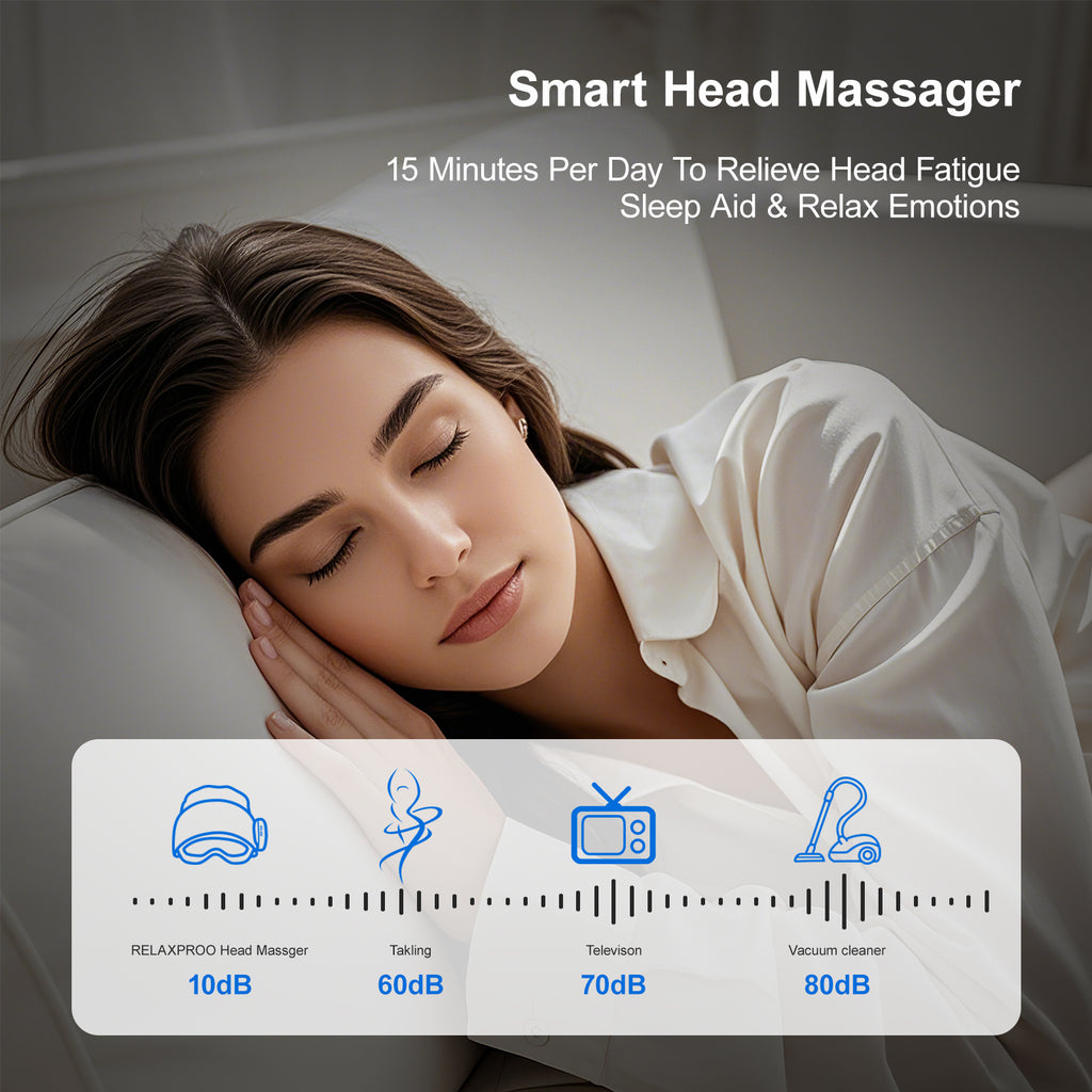 2025 Best-Selling Smart Head Massager With Eye Relief & Heating Function