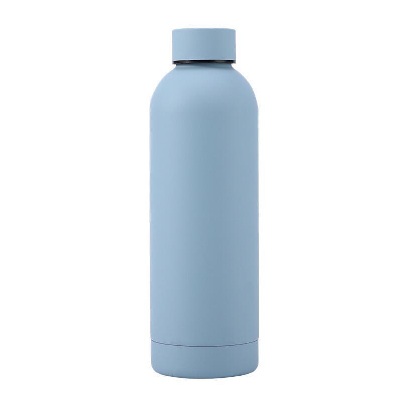 Stainless Steel Vacuum Cup Outdoor Portable Large Capacity Sports Water Bottle - Expo GLight Blue350ml0