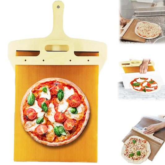 Kitchen Gadgets Sliding Pizza Shovel Non Stick Pizza Smooth Cutting Board Storage Transfer Board Kitchen Baking Tool - Expo GPizza Transfer Shovel0