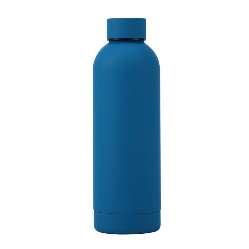 Stainless Steel Vacuum Cup Outdoor Portable Large Capacity Sports Water Bottle - Expo GLake Blue350ml0
