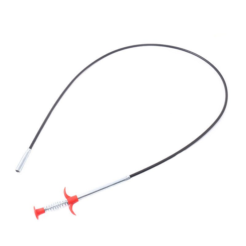 60CM Sewer Dredger Spring Pipe Dredging Tool Household Hair Cleaner Drain Clog Remover Cleaning Tools Household For Kitchen Sink Kitchen Gadgets - Expo GBlack 60cm0