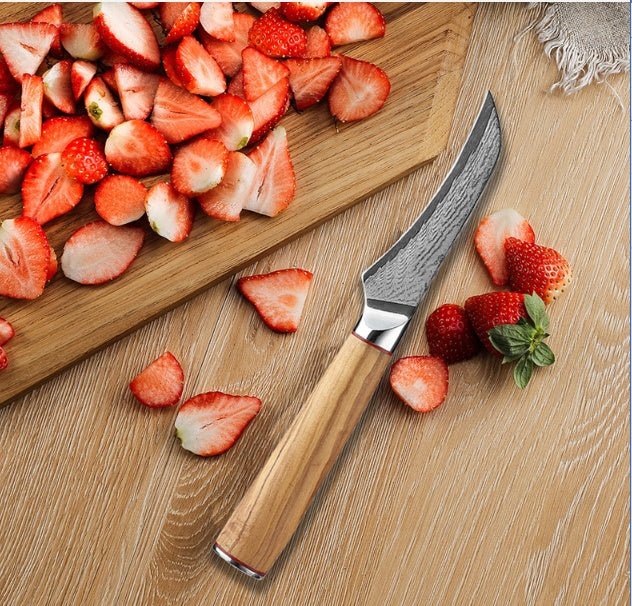 Damascus Knife Kitchen Kitchen Knife Peel Knife - Expo GSilver0