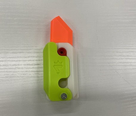 3D Printing Gravity Cub Jumping Small Radish Knife Mini Model Student Prize Pendant Decompression Toy For Children Gift - Expo GOrange white green0