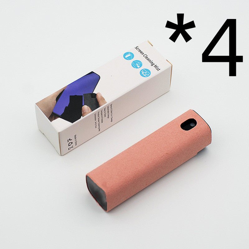 Mobile Phone Screen Cleaner Artifact Storage Integrated Mobile Phone Portable Computer Screen Cleaner Set - Expo G4pcs PinkWithout shell0