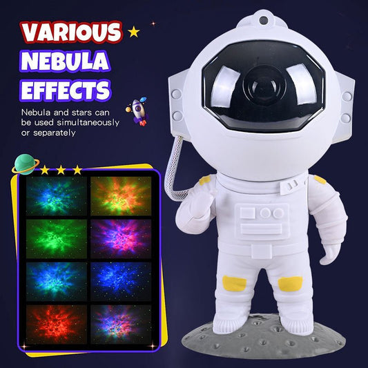 Galaxy Star Projector Starry Sky Night Light Astronaut Lamp Home Room Decor Decoration Bedroom Decorative Luminaires Gift - Expo GPlug In TypeNew Style White0