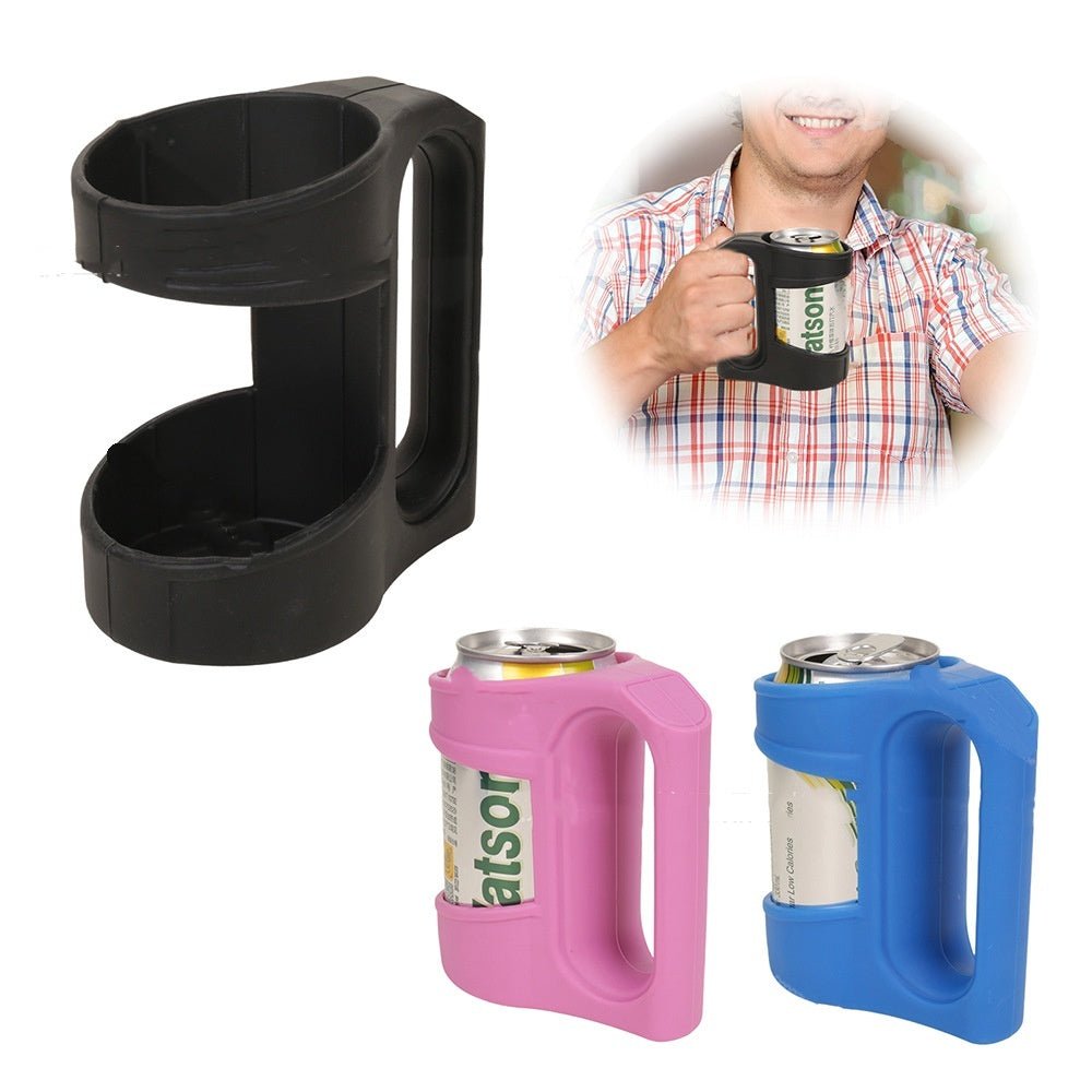 Cans Ultra - thin Can Holder Silicone Cup Holder With Handle - Expo GBlackDrinkware