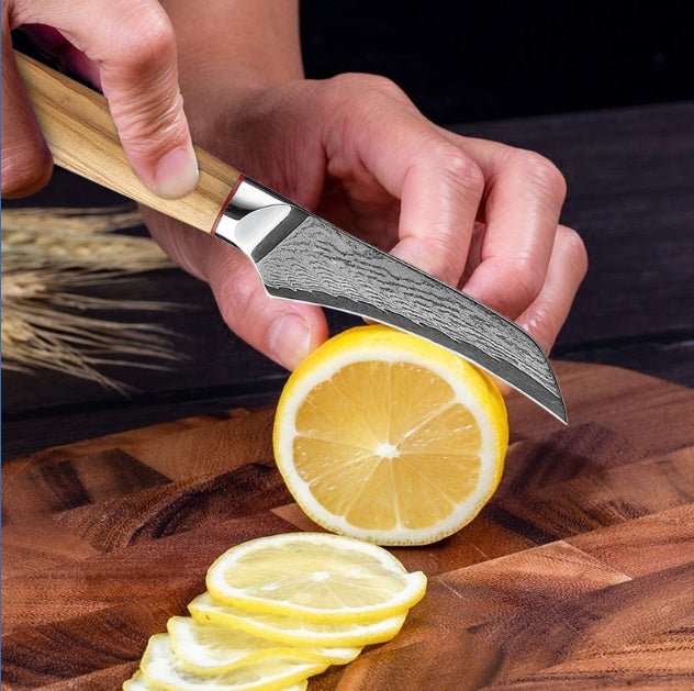 Damascus Knife Kitchen Kitchen Knife Peel Knife - Expo GSilver0