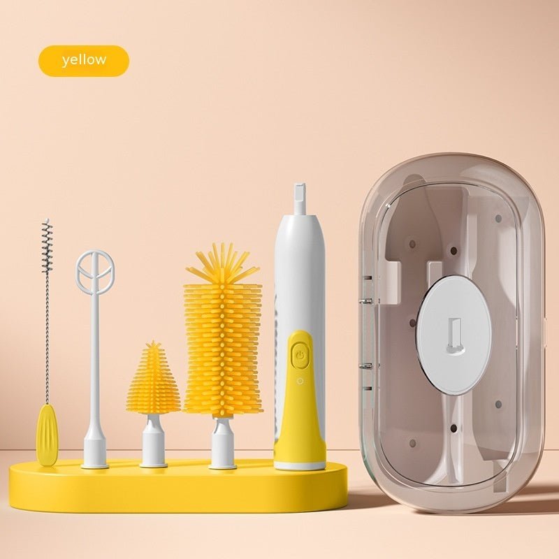 Silicone Nursing Bottle Cleaning Brush For Babies - Expo G011 Yellow SuitUSB0