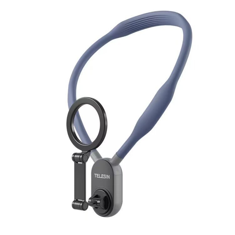 Silicone Phone Magnetic Neck Mount Quick Release Hold For Phone Magsafe Magnetic Suction Cell Phone Neck Hanging Bracket - Expo GGray0
