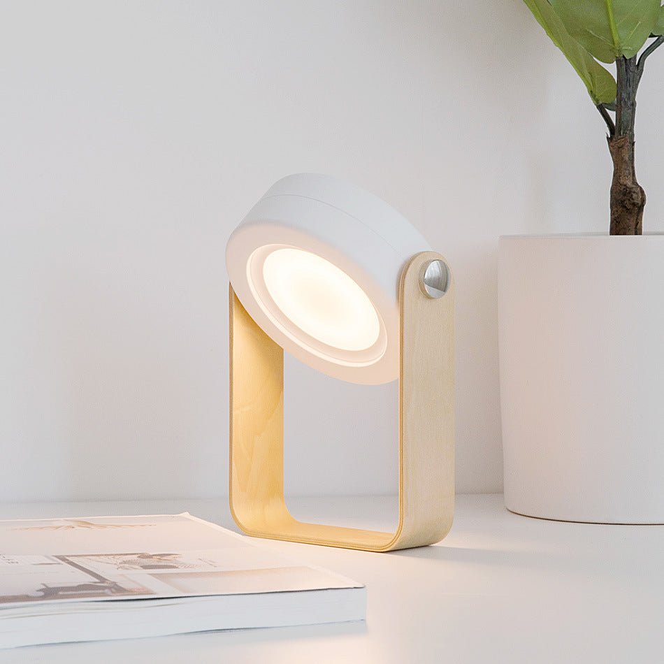 Foldable Touch Dimmable Reading LED Night Light Portable Lantern Lamp USB Rechargeable For Home Decor - Expo GRed0.3 watts0