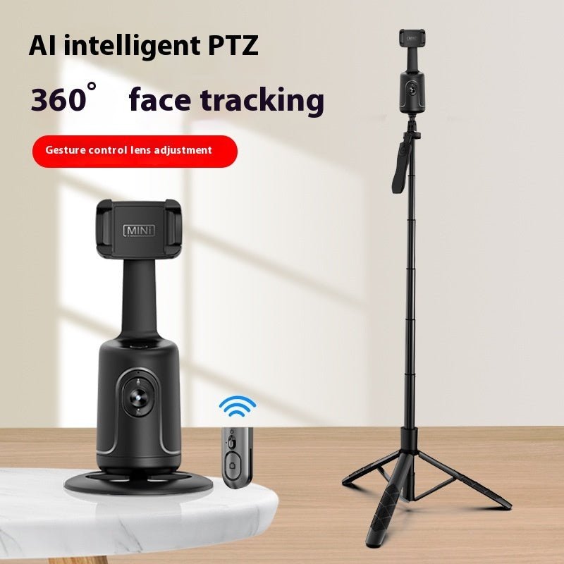 360 Auto Face Tracking Gimbal AI Smart Gimbal Face Tracking Auto Phone Holder For Smartphone Video Vlog Live Stabilizer Tripod - Expo GP01Bracket Edition Black4