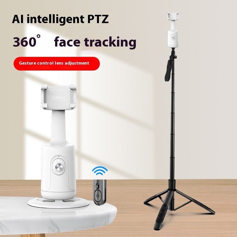 360 Auto Face Tracking Gimbal AI Smart Gimbal Face Tracking Auto Phone Holder For Smartphone Video Vlog Live Stabilizer Tripod - Expo GP01Bracket Edition white4