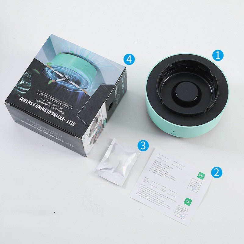 Smoke Removal Air Purification Ashtray Anion Purification Practical Automatic Purifier Ashtray Portable Gadgets For Car Ashtray - Expo GStarry Sky Green0
