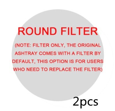 Smoke Removal Air Purification Ashtray Anion Purification Practical Automatic Purifier Ashtray Portable Gadgets For Car Ashtray - Expo GRound filter2pcs0