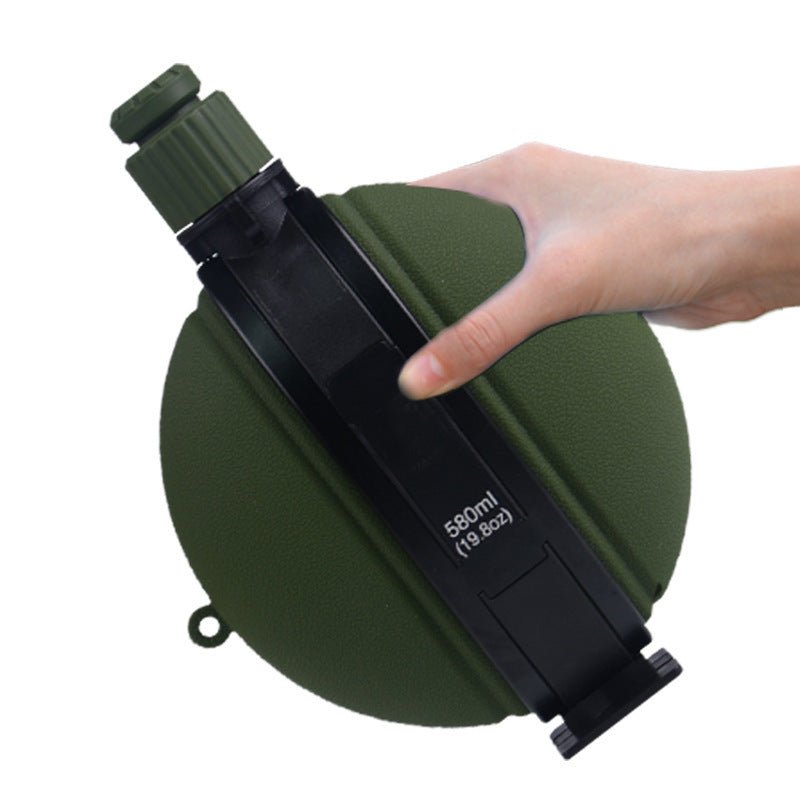 Outdoor Military Water Bottle Silicone Large Capacity Folding Water Kettle Hiking Camping Leak Proof Tour Water Bottle - Expo GArmy GreenDrinkware