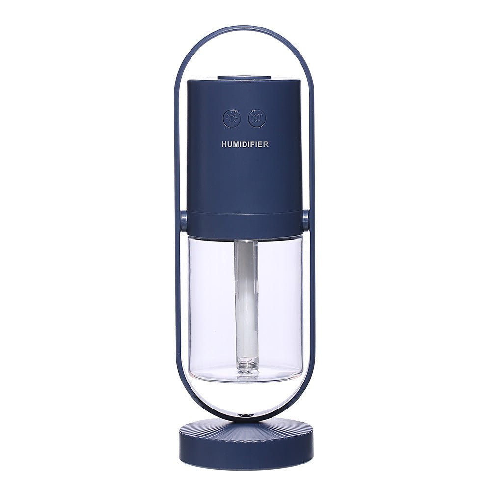 Magic Shadow USB Air Humidifier For Home With Projection Night Lights Ultrasonic Car Mist Maker Mini Office Air Purifier - Expo GDark blueUSB0