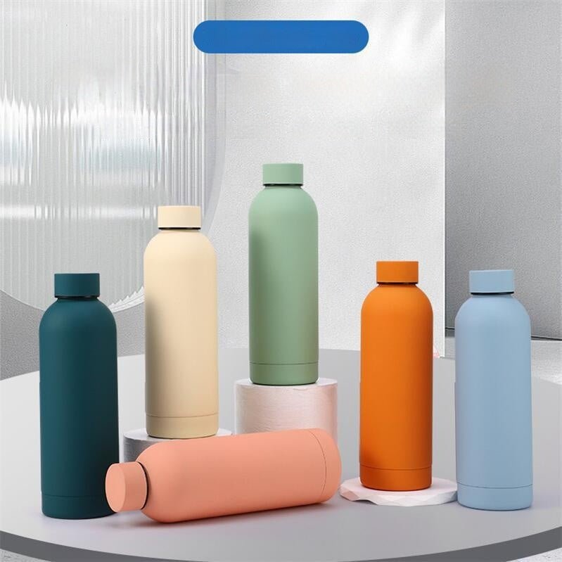 Stainless Steel Vacuum Cup Outdoor Portable Large Capacity Sports Water Bottle - Expo GBlack350ml0