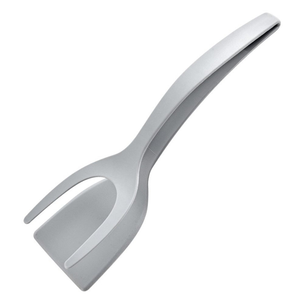 2 In 1 Grip And Flip Tongs Egg Spatula Tongs Clamp Pancake Fried Egg French Toast Omelet Overturned Kitchen Accessories - Expo GGrey0