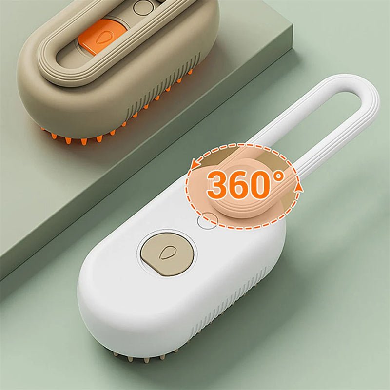 Cat Steam Brush Steamy Dog Brush 3 In 1 Electric Spray Cat Hair Brushes For Massage Pet Grooming Comb Hair Removal Combs Pet Products - Expo GMilk BrownUSB0