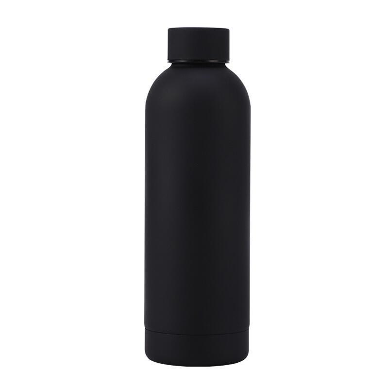 Stainless Steel Vacuum Cup Outdoor Portable Large Capacity Sports Water Bottle - Expo GBlack350ml0