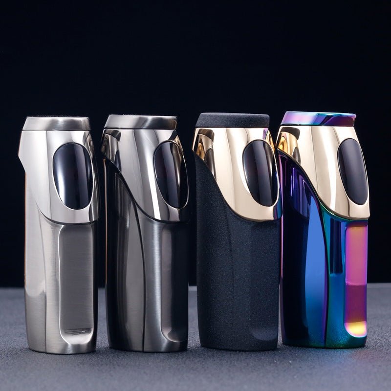 Rechargeable Gas Mixed Lighter Personality Dolphin - Expo GBlack Nickel BrushedUSB0
