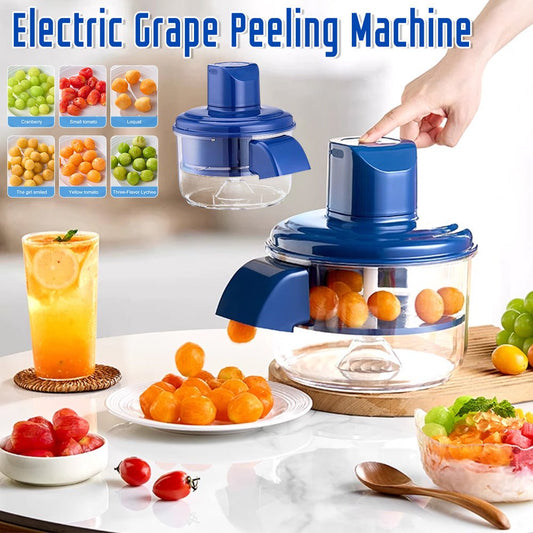 Automatic Electric Grape Peeler Electric Rechargeable Fruit Peeling Machine Hands - Free Skin Remover Home Kitchen Supplies Kitchen Gadgets - Expo GBlue0