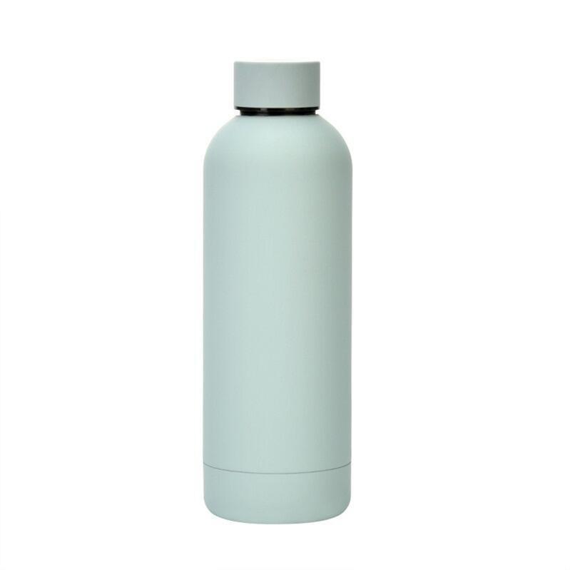 Stainless Steel Vacuum Cup Outdoor Portable Large Capacity Sports Water Bottle - Expo GBlue And White350ml0