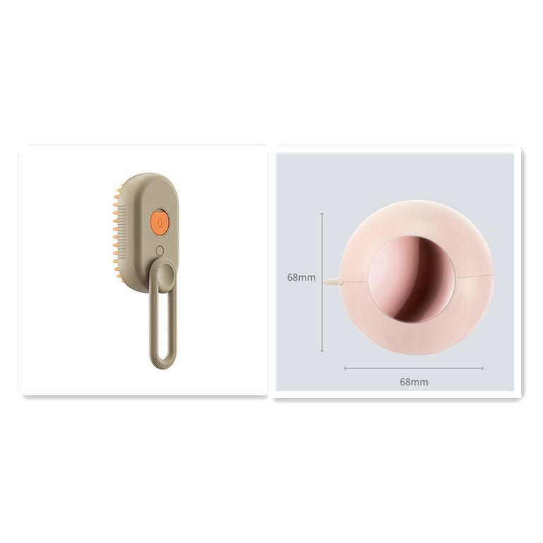 Cat Steam Brush Steamy Dog Brush 3 In 1 Electric Spray Cat Hair Brushes For Massage Pet Grooming Comb Hair Removal Combs Pet Products - Expo GMilk Brown setUSB0