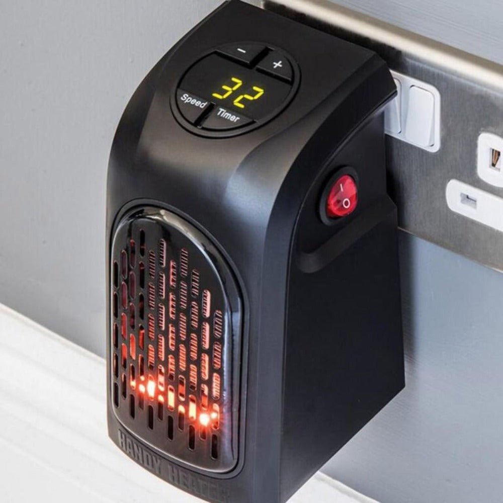Winter Air Heater Fan Heater Electric Home Heaters Mini Room Air Wall Heater Ceramic Heating Warmer Fan For Home Office Camping - Expo GBlackUS0