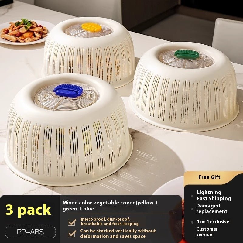 Vegetable Cover Food Table Meals Dust Cover - Expo GYellow Green Blue 3 Pack0