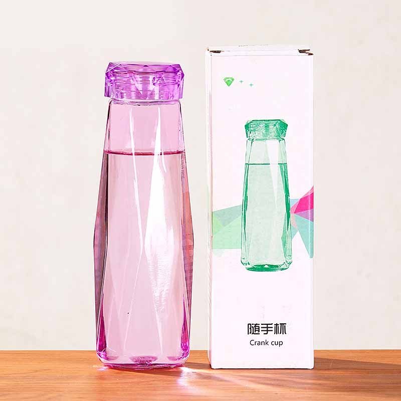 Creative Simple Pure Color Diamond Glass Cup - Expo GPurpleDrinkware